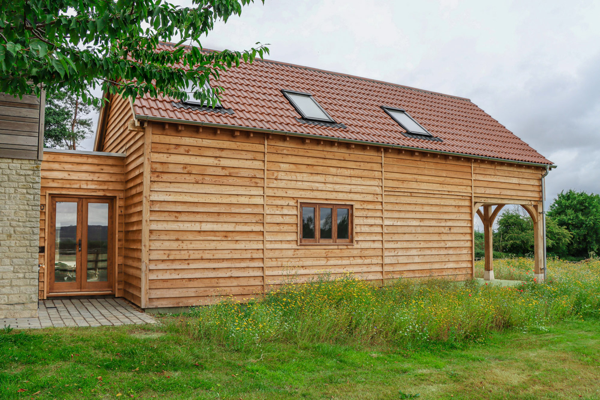 4 Bay Timber Framed Extension Linked To House.jpg